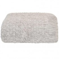 Manta Tricot Cinza 125cm x 150cm